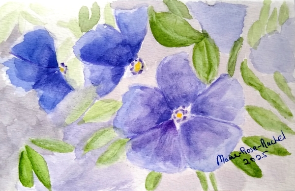 Aquarelle sur papier carte